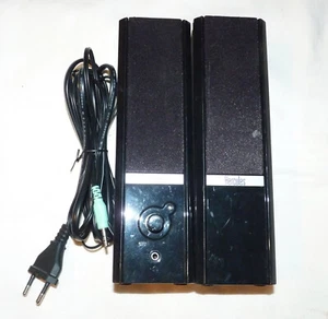 Enceintes multimédias PC ordinateur 2.0 4W RMS - Hercules 2.0 Gloss - Noir - Imagen 1 de 2