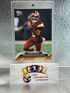 Jayden Daniels Topps Ahora #19 Naranja Novato/5 SSP Conjuntos Rushing Record Por RC QB - Imagen 1 de 13