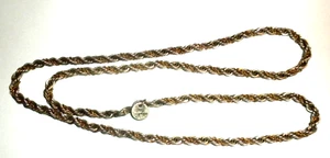 TIFFANY & CO., .925 Sterling Silver & 18k .750 Yellow Gold CHAIN 18"-Scrap Gold - Picture 1 of 3