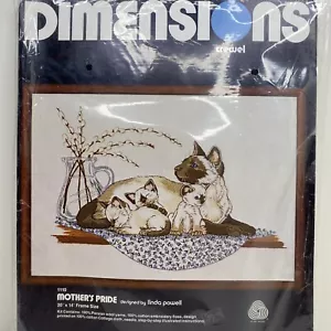 Dimensions Crewel “ Mother’s Pride ” Vintage #1110 1978 - 20x14 - See pictures - Picture 1 of 7