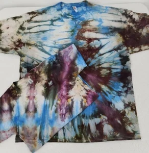 Adult (XL) And Child (Small Youth) Unisex Bundle Procion Ice Tie Dye Shirts - Picture 1 of 19