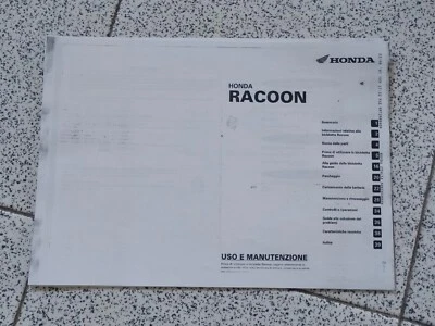 Uso e manutenzione HONDA RACOON bicicletta elettrica  fotocopie anno 2007 - Immagine 1 di 4