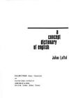 Ein Konzeptwörterbuch des englischen Hardcover Julius Laffal