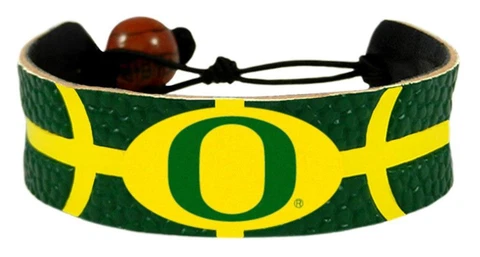 Oregon Ducks Team Color Basketball Bracelet [NEW] NCAA Jewelry Wrist Necklace Cover