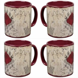 Set of Four - Harry Potter Marauder's Map Ceramic 11oz Coffee Cup - Picture 1 of 4
