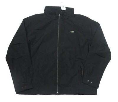 Lacoste Men's Black Lightweight Water-Resistant Stow-Away Windbreaker Jacket 56 - Image 1 of 4