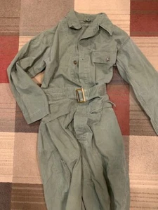 WWII Style US Army HBT Mechanics Coveralls Paratroopers Ground Crew Very Nice - Picture 1 of 12