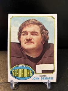 John Demarie 1976 fútbol americano topps Seattle Seahawks #127 - Imagen 1 de 2
