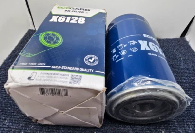 Масляный фильтр двигателя Ecogard X6128 подходит для Ford F-250 2011-2017 годов выпуска - Изображение 1 из 4