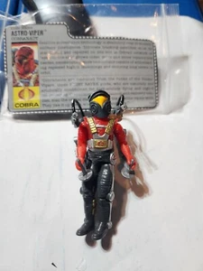 Astro Viper V1 100% Complete G.I. Joe 1988 Hasbro Vintage Action Figure w/file - Picture 1 of 2