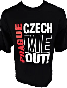T-shirt maglietta XL Praga Czech Me Out nera Memory Praha  - Foto 1 di 4
