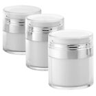 Empty Refillable Cosmetic Bottles Air Pump Jars Airless Lotion Cream  3pcs