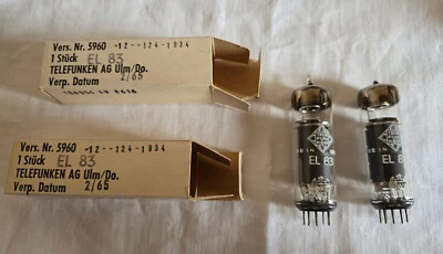 1 Paar Telefunken EL83 / BWB ( zwei paar vorhanden ) - Bild 1 von 3