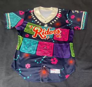 Wilson Frisco Roughriders #47 Signed State Fair Night Mens Jersey size 46 - Picture 1 of 6
