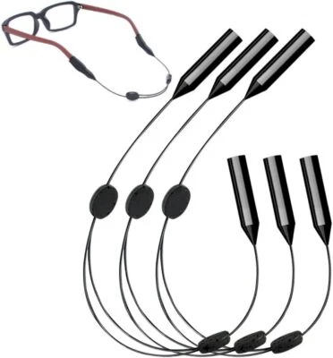 Paquete de 4 correas ajustables para gafas - gafas de sol deportivas correas para gafas para hombres Wo Foto 1 de 4