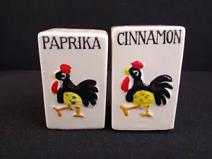 Scuotispezie Vintage Ceramica Cannella Paprika Giappone Gallo - Foto 1 di 9