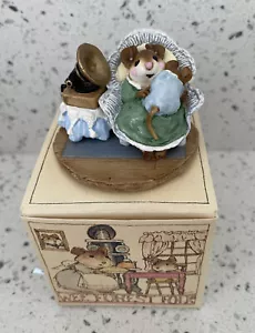 Wee Forest Folk Grammy-Phone M-176 (Green w/Blue Baby) With Gift Box - Picture 1 of 5