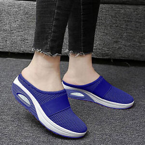 Air Cushion Slip-On Orthopedic Diabetic Walking Shoes With Arch Support Knit*