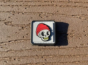 Data Crew Orange/White OG Beanie Pouch Patch Rangers Eye RE EDC - Picture 1 of 1