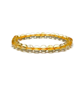 Citrine Bracelet en Perles de Pierre Naturelle 8mm - Imagen 1 de 1