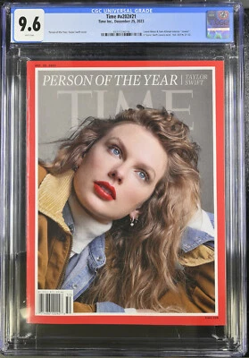 Time Magazine 2023 Person of the Year: Taylor Swift CGC 9.6 - Casual Variant - Image 1 of 3