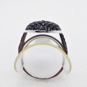 Black Spinell Ring 925 Silber 585 Weißgold vergoldet geschwärzt 17,5 mm 55 - Bild 1 von 5