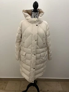 Daunenmantel lang Damen XL 42 Creme Beige Steppmantel - Bild 1 von 9