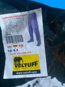 Veltuff TR8754 Men's Lightweight Profile Trousers Grey Size 36R - Picture 1 of 1