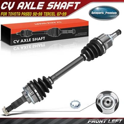 Conjunto de eje CV para Toyota Paseo 1992-1998 Tercel 1987-1999 delantero izquierdo Foto 1 de 4