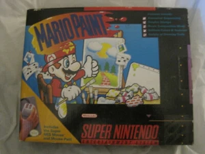 Mario Paint Super Nintendo SNES~Caja Negra Original con Herramienta de Limpieza~LBDLL - Imagen 1 de 17