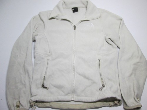 OFF WHITE Giacca pile The North Face donna taglia XS avorio giacca a vento capospalla attiva