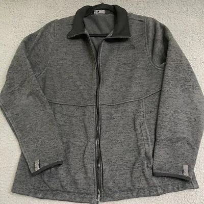 Женская флисовая куртка на молнии The North Face Цвет серый Размер Large Сломанная молния - Изображение 1 из 4