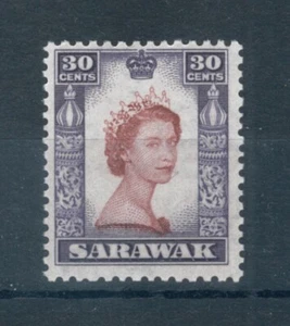 Sello Sarawak 1955 30c rojo marrón y lila profundo. MNH. Sg 198 - Imagen 1 de 2