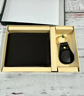 Men's  DOPP  Dress Classic Dark Brown  Billfold with Matching Key Ring  Set - Image 1 of 4