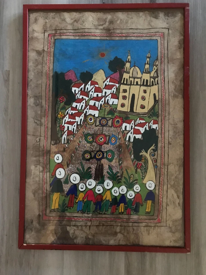 Catedral y Festival Gouache Arte Popular María Alberto Muy Buen Estado Foto 1 de 3