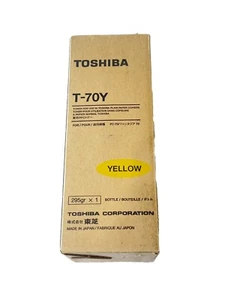 Botellas de tóner Toshiba T-70Y genuinas selladas amarillas solamente - Imagen 1 de 4