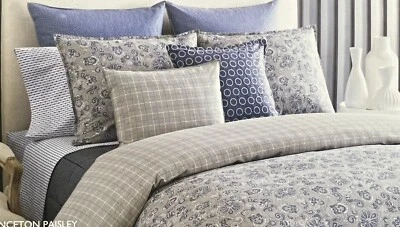 JUEGO DE FUNDA EDREDÓN EDREDÓN DOBLE GRIS PAISLEY PRINCETON TOMMY HILFIGER CON / Foto 1 de 2