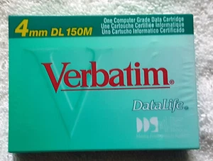 Verbatim 4mm DL 150M DataLife 20GB data cartridge, new/unopened for DDS4 drive - Bild 1 von 3