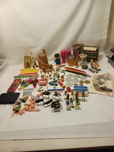 Large Collectibles Junk Drawer Lot Nasa Charms Bottles Coins Tools Toys Hair - Picture 1 of 19