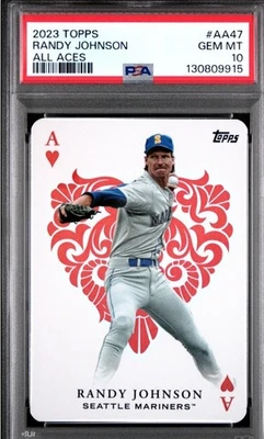 2023 Topps All Aces Randy Johnson Hall of Fame HOF #AA47 PSA GEM MINT 10 - Image 1 of 4