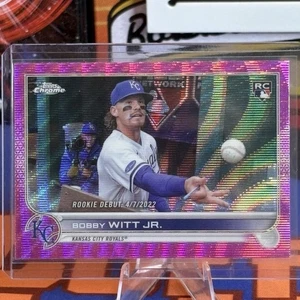 2022 Topps Chrome Update #USC176 Bobby Witt Jr. Pink Wave Refraktor - Bild 1 von 5