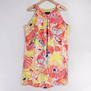 Vestido Charlie Paige Mujer Mediano Multicolor Estampado Océano Conchas Coral Estrella de Mar - Imagen 1 de 8