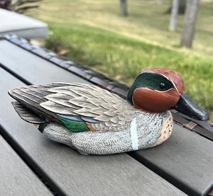Heritage Decoys J.B.Garton Green - Winged Teal Miniature Series Duck Sculpture - Picture 1 of 13