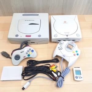 LOT Sega Saturn & Dreamcast console & controller & memory Japan * US DUTY PAID - Picture 1 of 15
