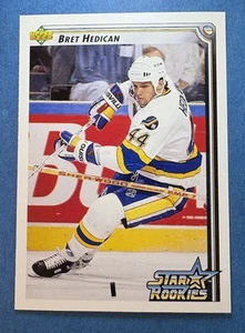 1992-93 Upper Deck #414 Bret Hedican Star Rookies St. Louis Blues NHL - Picture 1 of 2