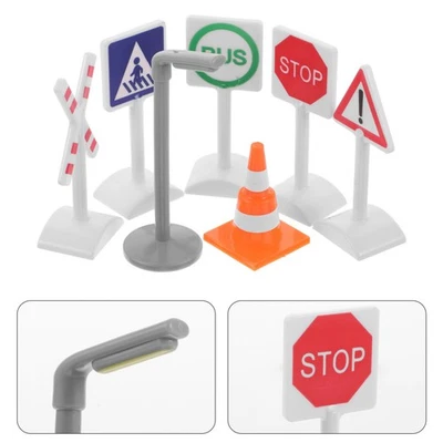  7 Pcs Ampel Spielzeug Eisenbahn Zugmodell Lernspielzeug Für Kinder - Bild 1 von 4