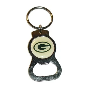 Green Bay Packers Bottle Opener Metal Keychain Key ring Nfl New - Picture 1 of 1