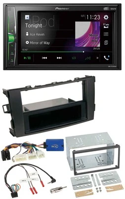 Pioneer 2DIN Lenkrad DAB USB Bluetooth Autoradio für Toyota Auris 2011-2012 schw - Bild 1 von 4