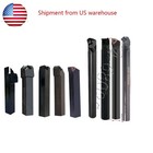 21PCS 3/4" 20mm Shank Indexable Carbide Lathe Turning Insert Tool Holder Bit Set