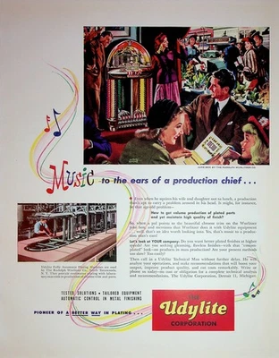 Original Vintage Recorder Ad: Jukebox by the Rudolph Wurlitzer - Image 1 of 2